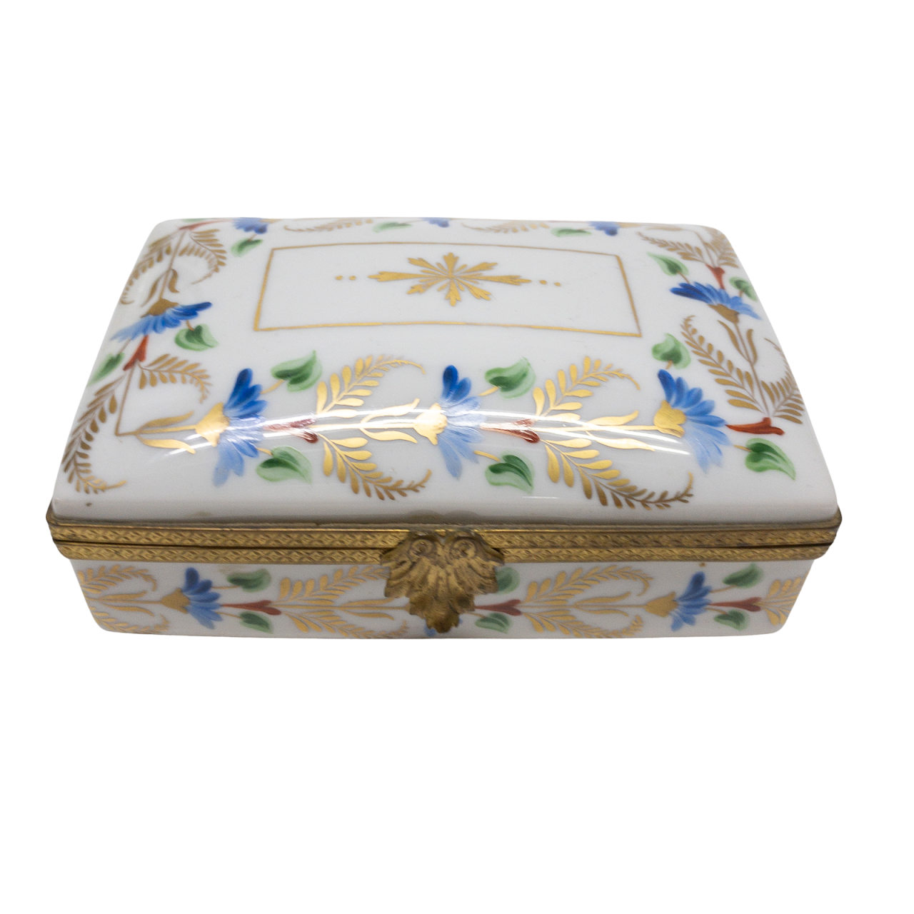 Limoges Signed Porcelain Lidded Box