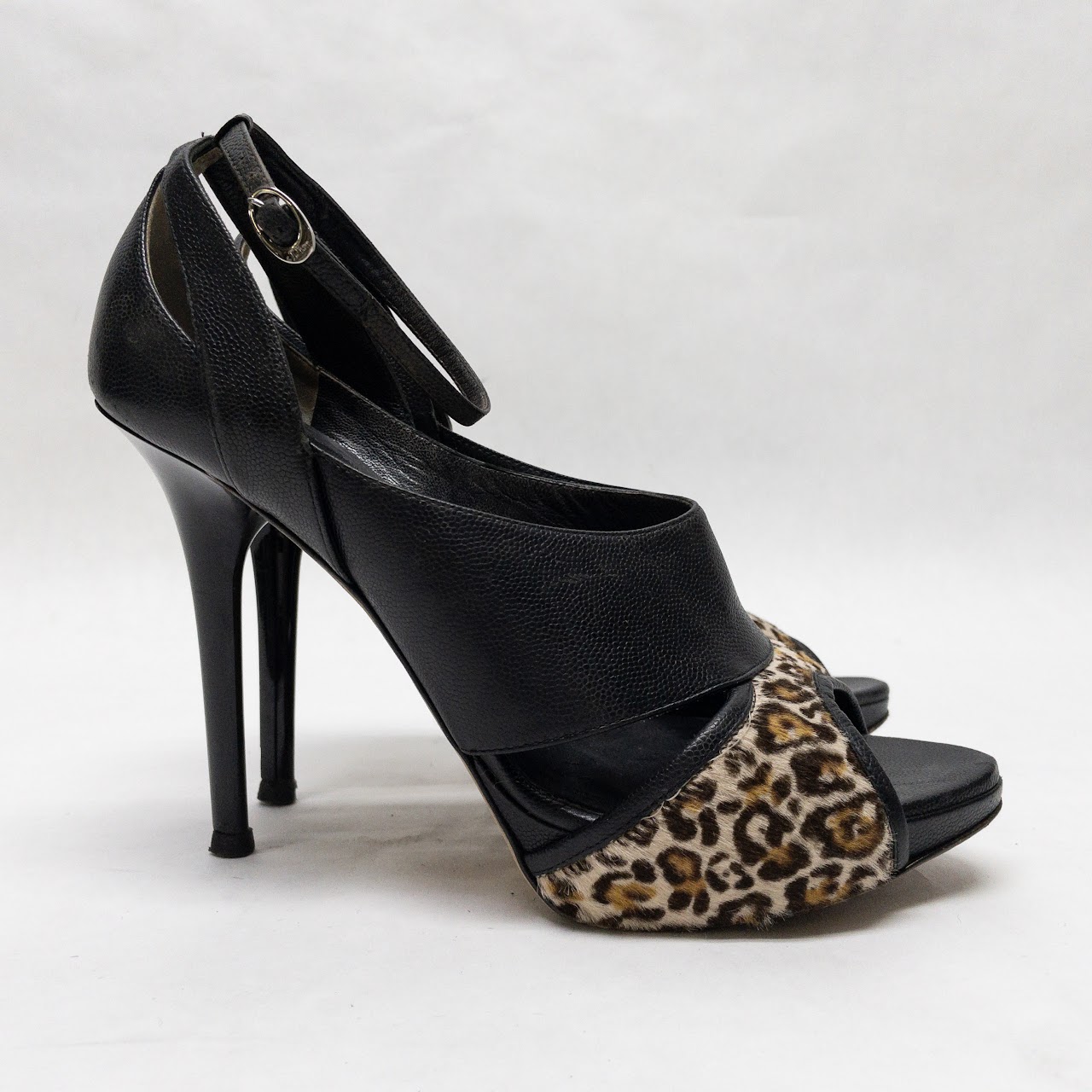 Christian Dior Hair Calf Animal Print Pumps