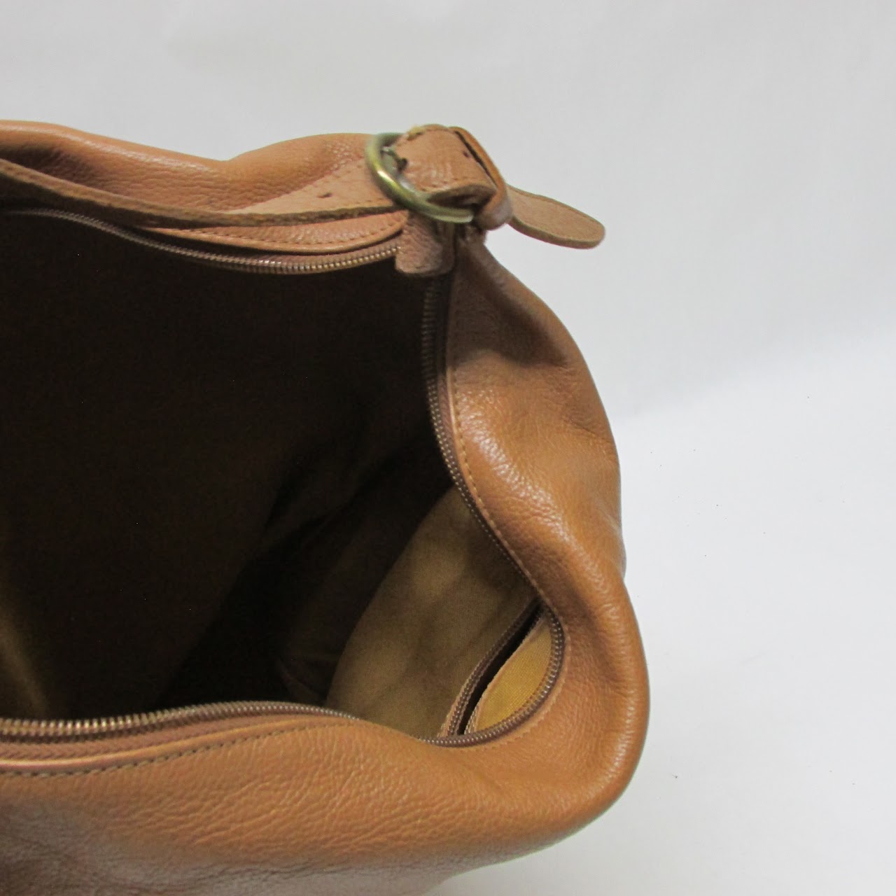 Il Bisonte Brown Leather Bucket Bag