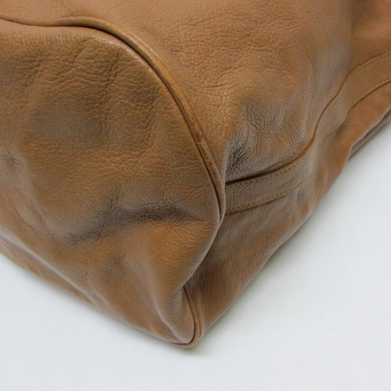 Il Bisonte Brown Leather Bucket Bag