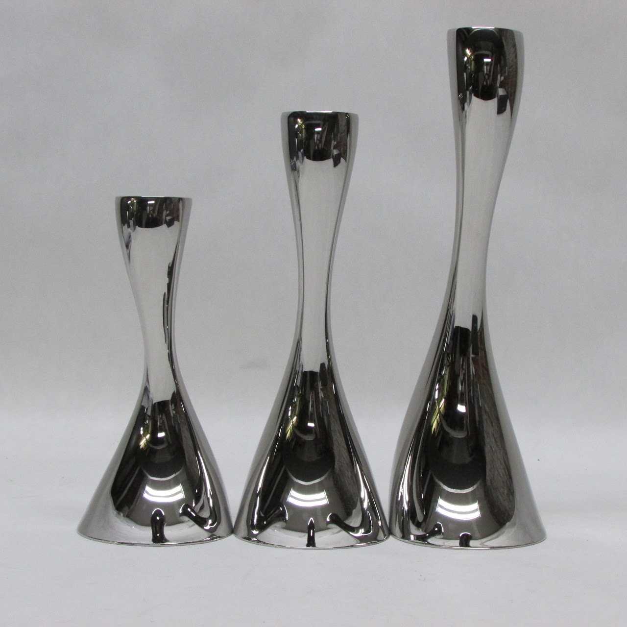 Georg Jensen NEW Cobra Collection Candle Holder Trio