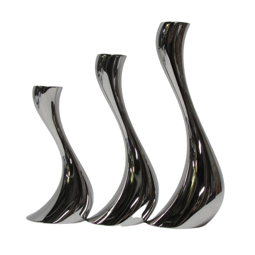 Georg Jensen NEW Cobra Collection Candle Holder Trio