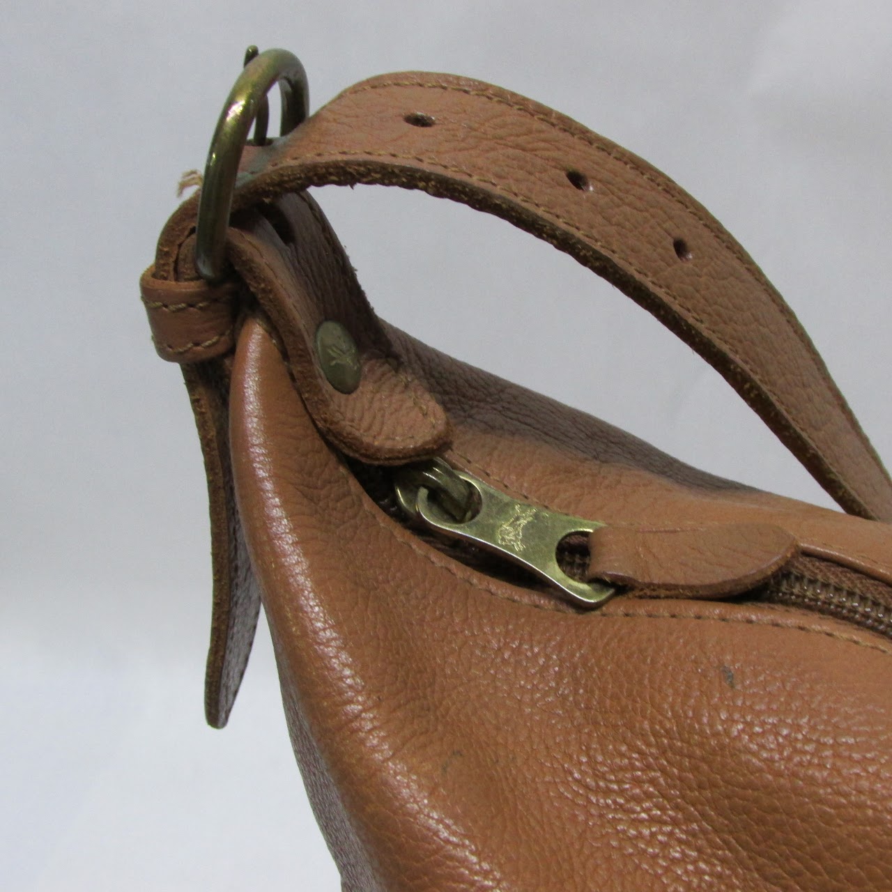 Il Bisonte Brown Leather Bucket Bag