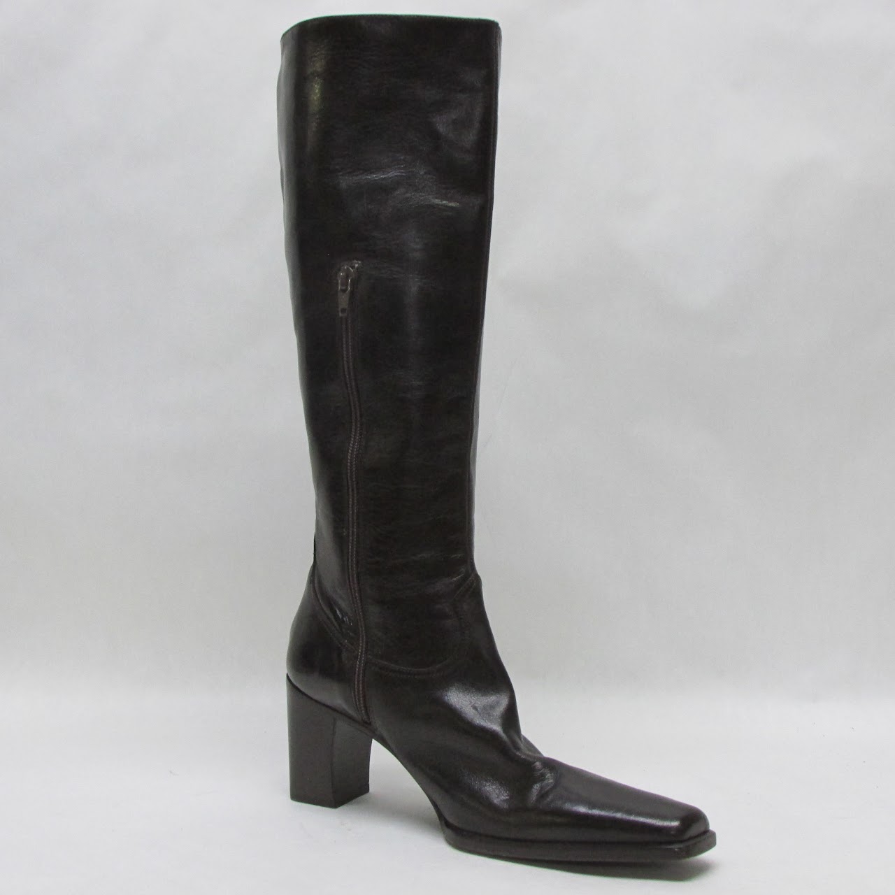 Sartore Dark Brown Leather Calf Boots