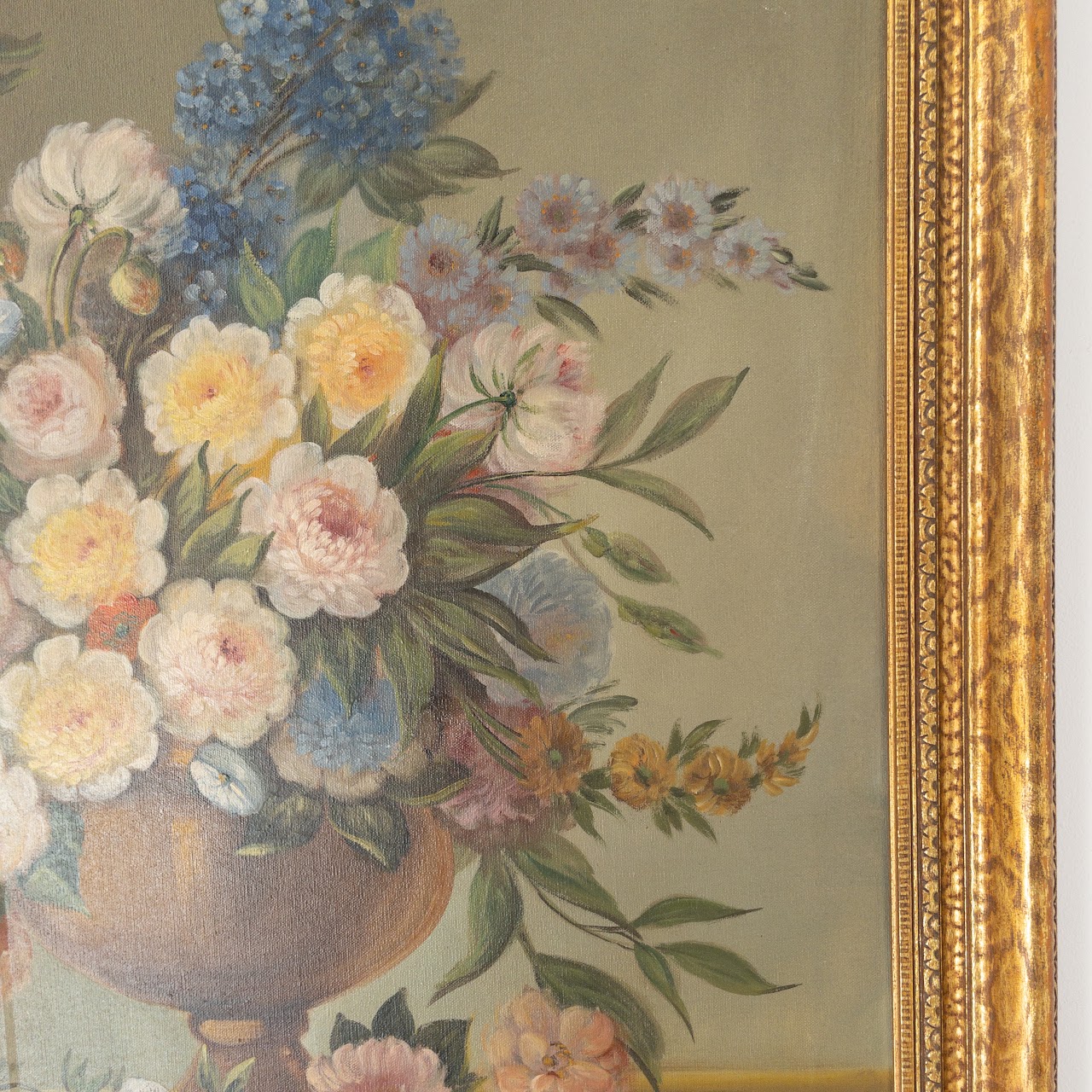 J. Bouder Signed Still Life Floral Painting