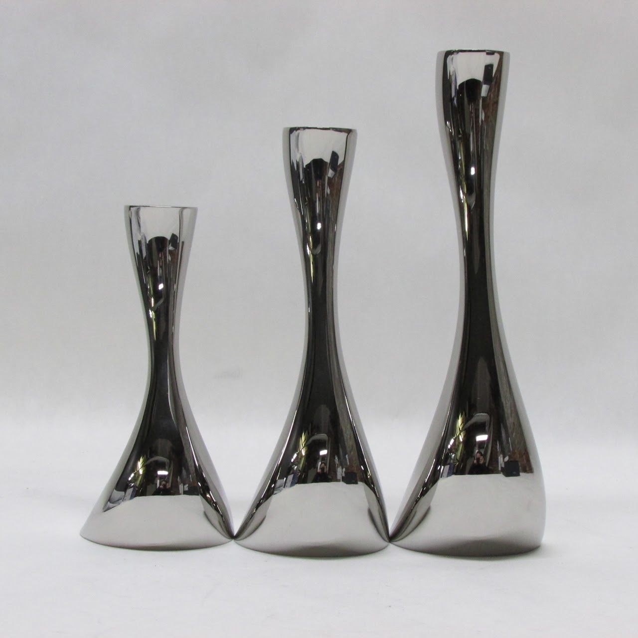 Georg Jensen NEW Cobra Collection Candle Holder Trio