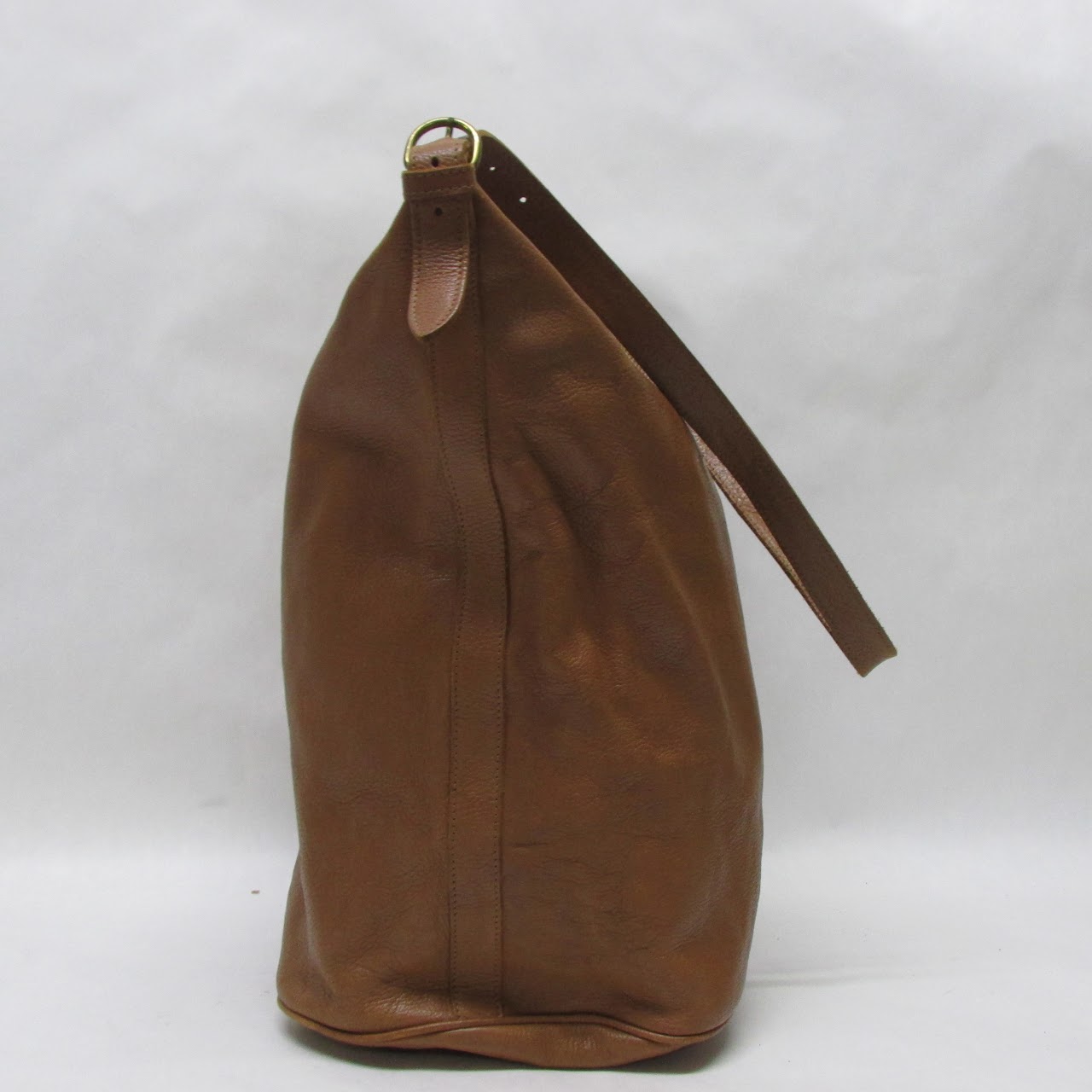 Il Bisonte Brown Leather Bucket Bag