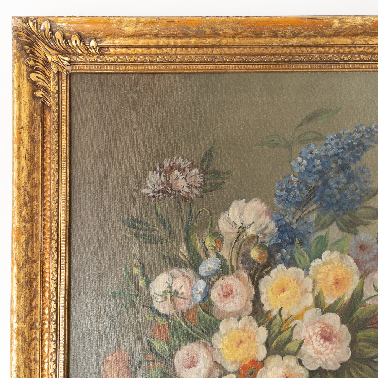 J. Bouder Signed Still Life Floral Painting