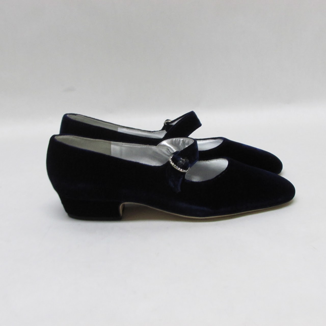 Silvia Fiorentina Velveteen Block Heel