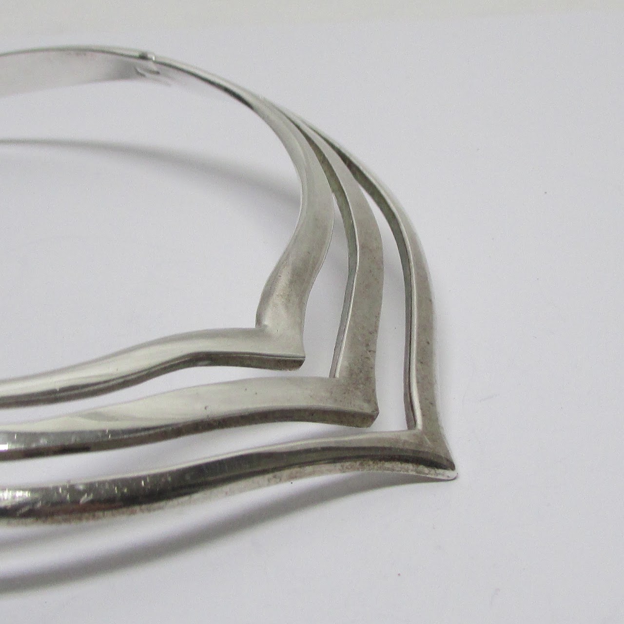 Sterling Silver Pointed Collar Necklace