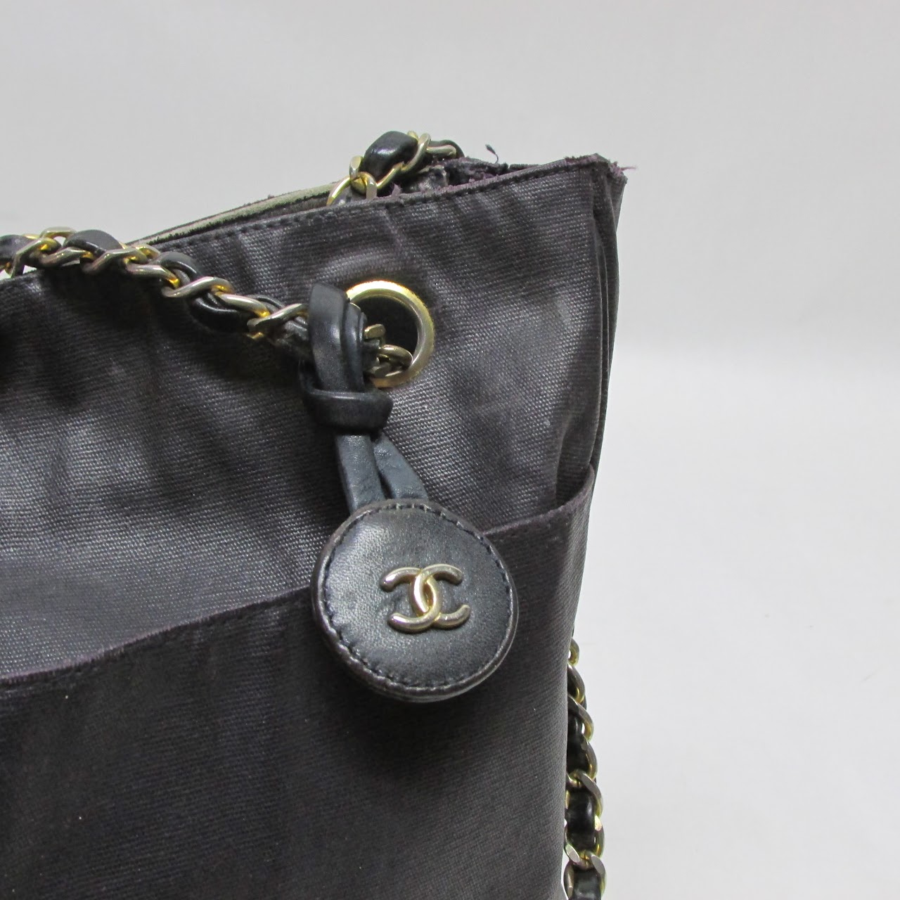 Chanel Coated Canvas Shoulder Bag