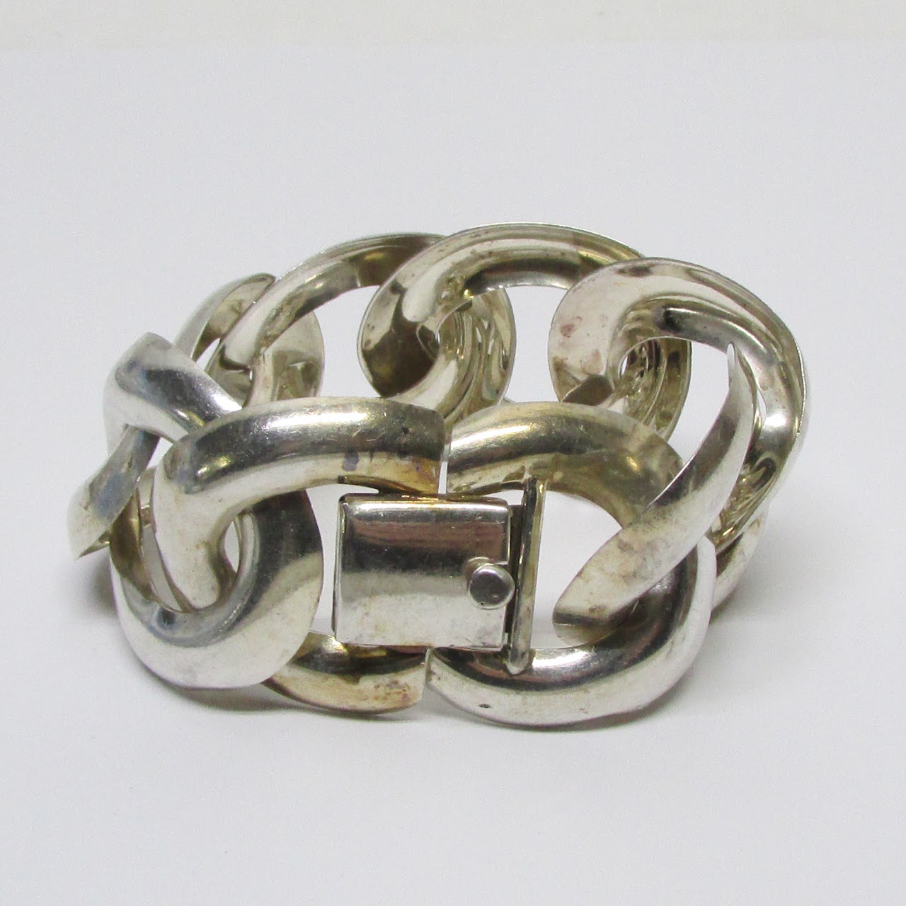 Sterling Silver Large Link Bracelet