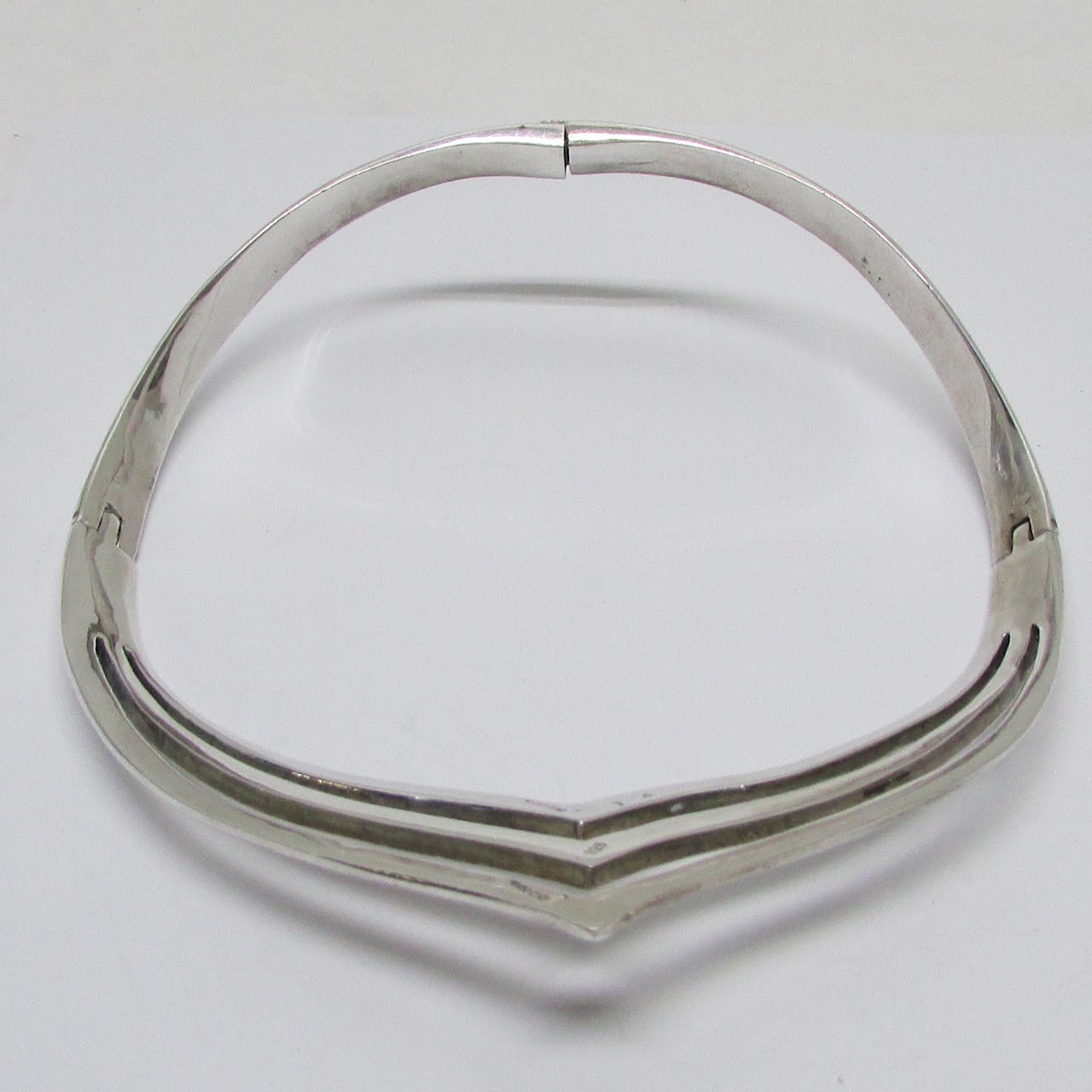 Sterling Silver Pointed Collar Necklace