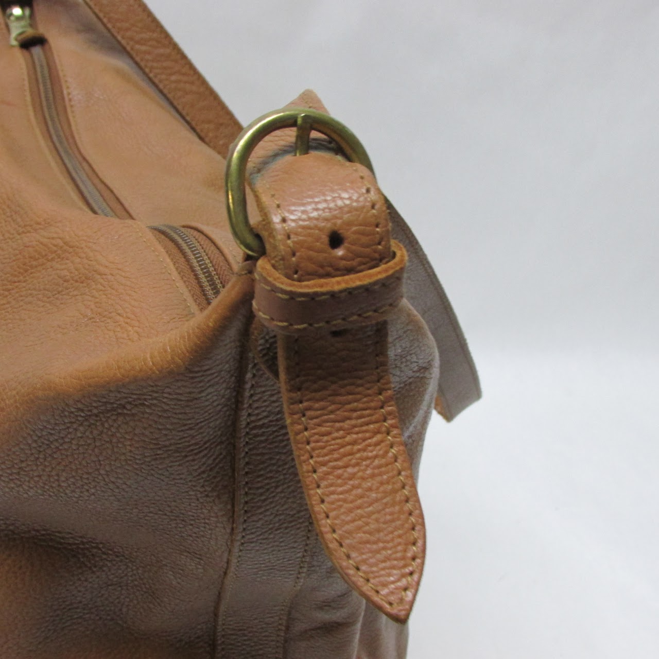 Il Bisonte Brown Leather Bucket Bag