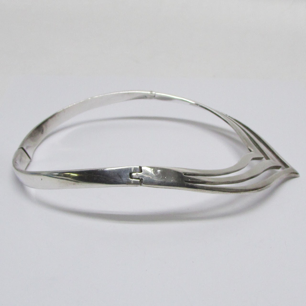 Sterling Silver Pointed Collar Necklace