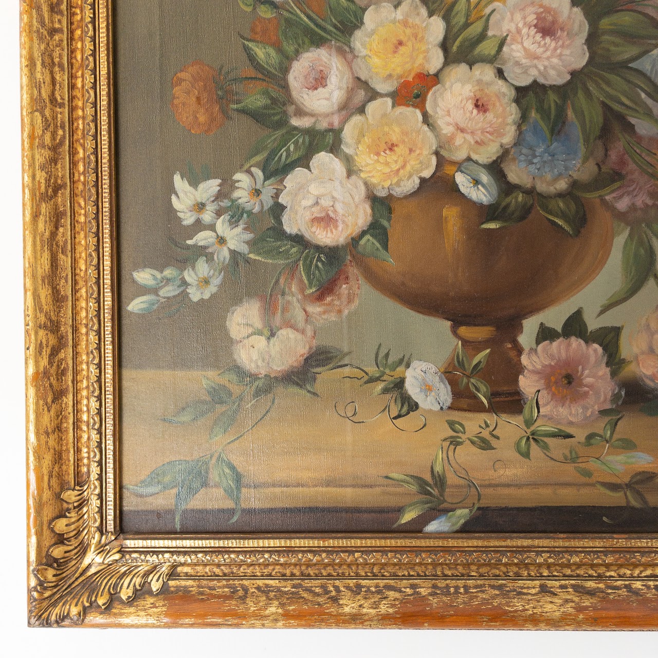 J. Bouder Signed Still Life Floral Painting