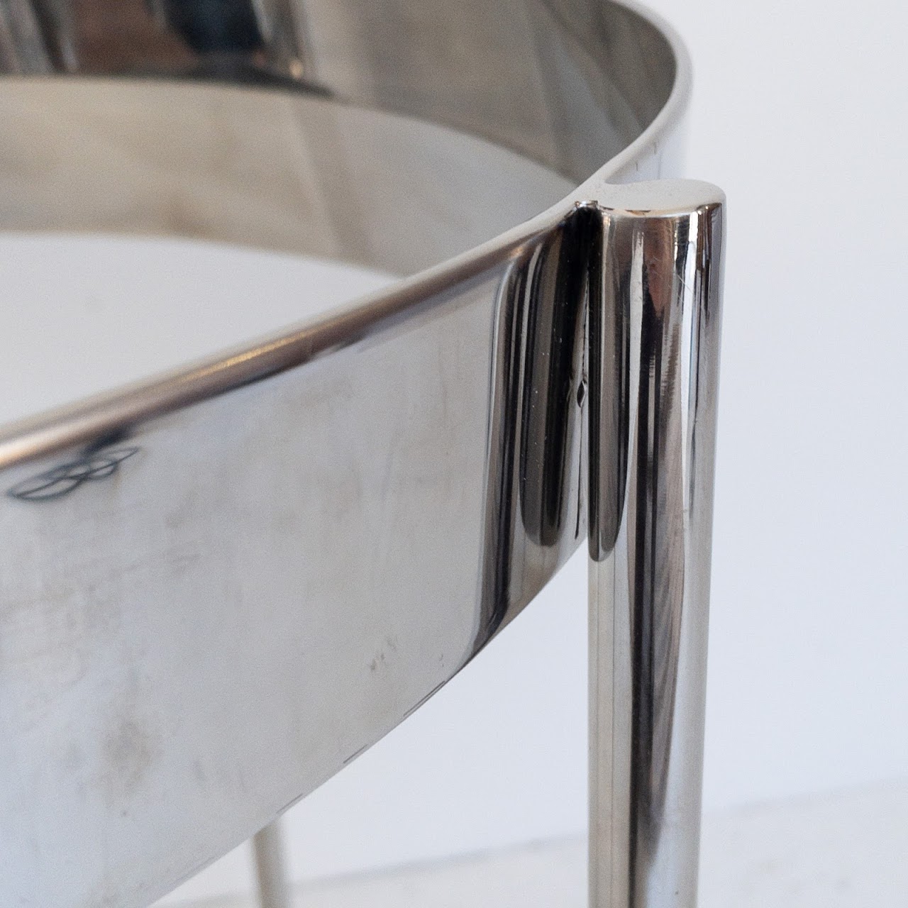 Chrome Inset Side table