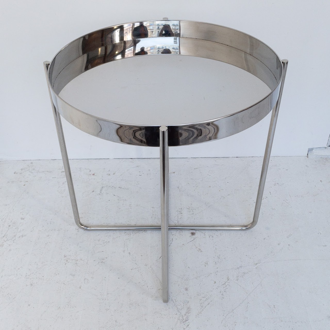 Chrome Inset Side table