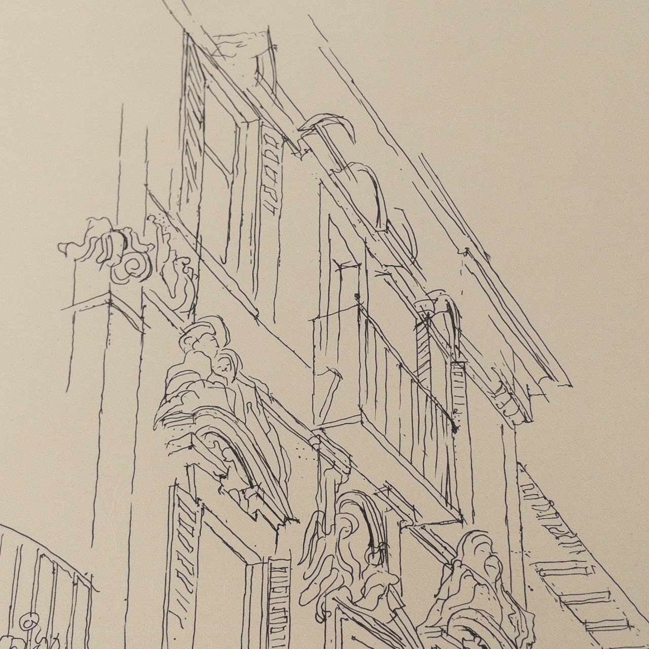 Signed 'Ascona, Casa Serodine' Lithograph