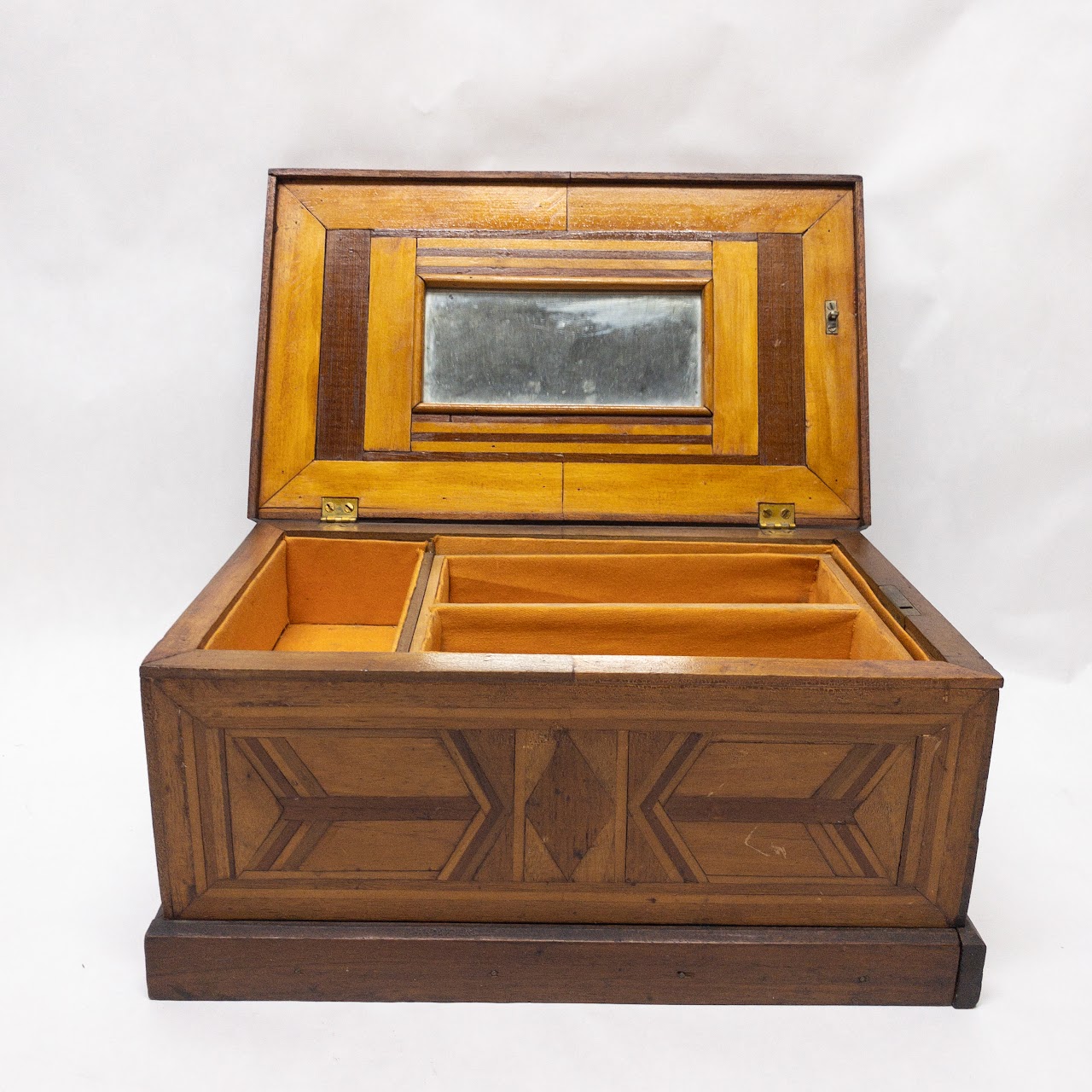 Handcrafted Mixed Wood 'Mother' Jewelry Chest