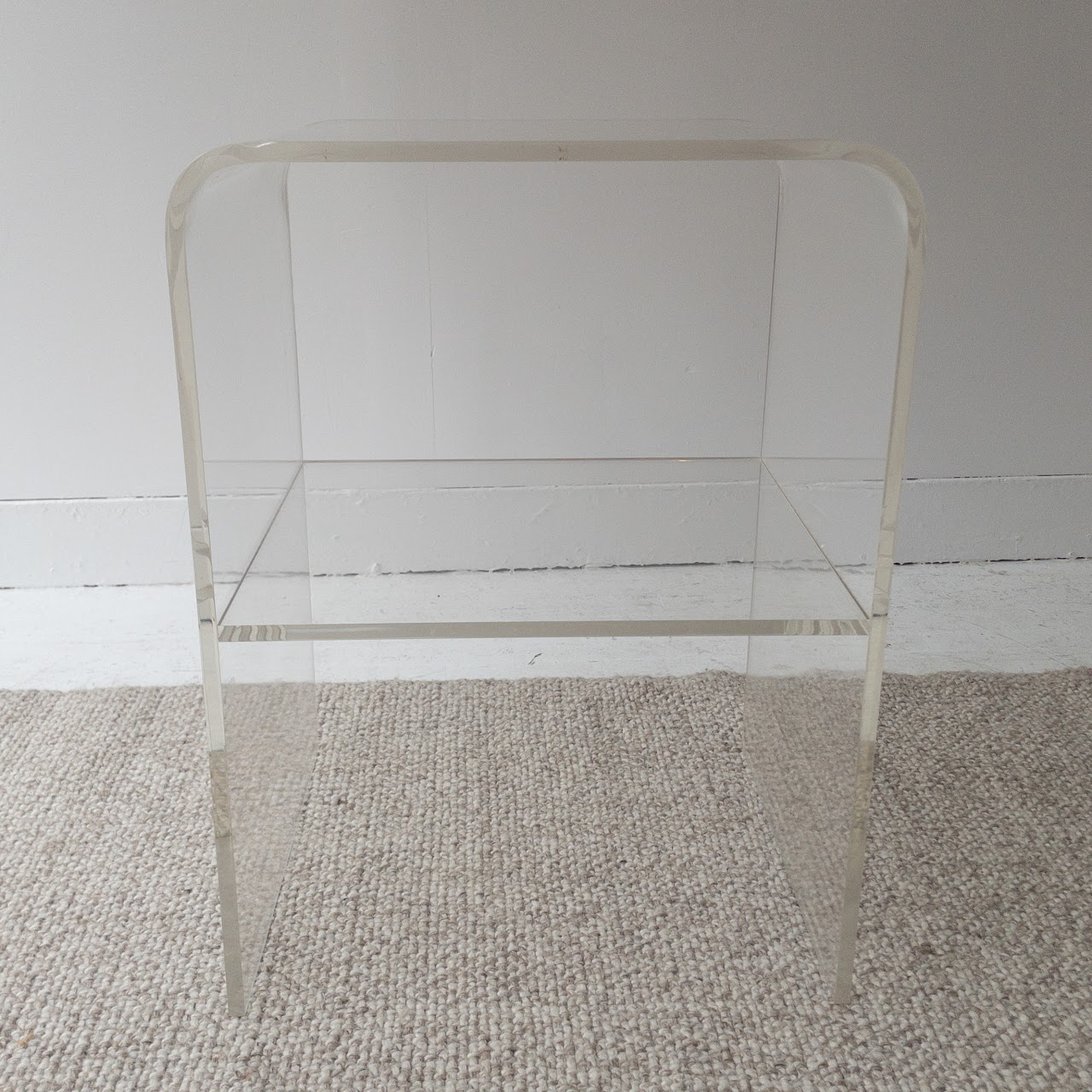 Lucite Two-Tier Side Table