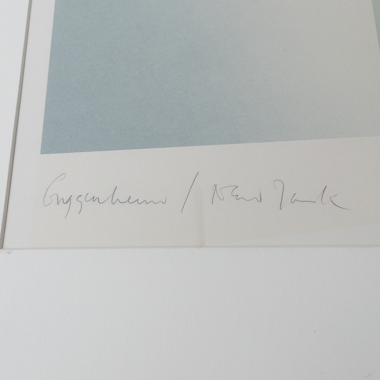 Richard Davies Signed Guggenheim Museum Lithograph