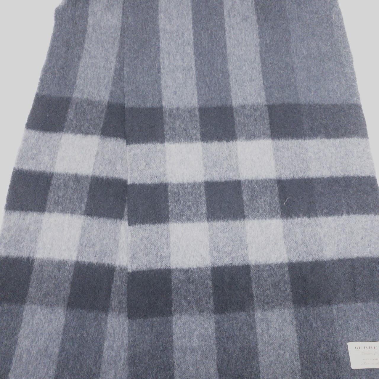 Burberry London Grey Cashmere Scarf