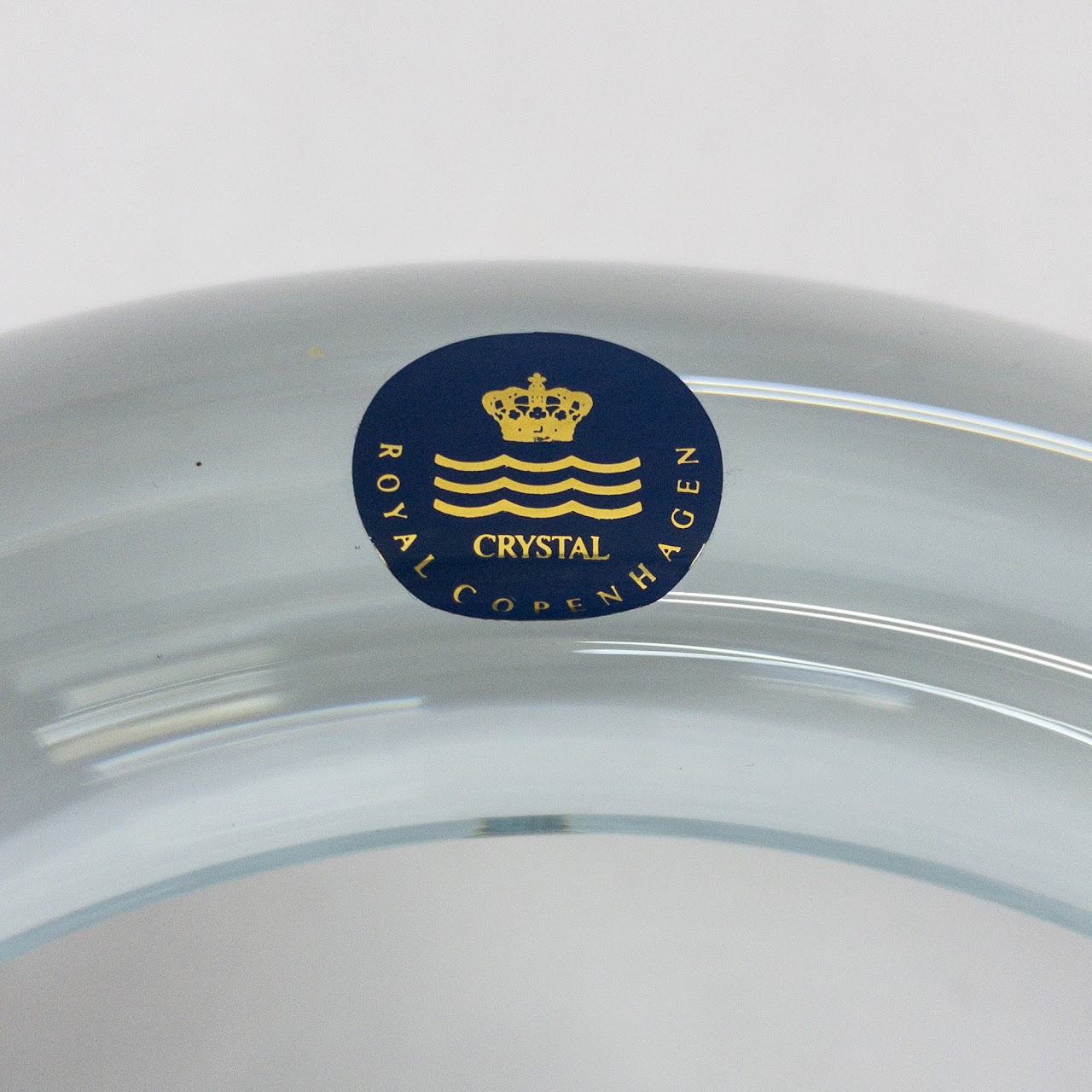 Royal Copenhagen Small Blue Crystal Bowl