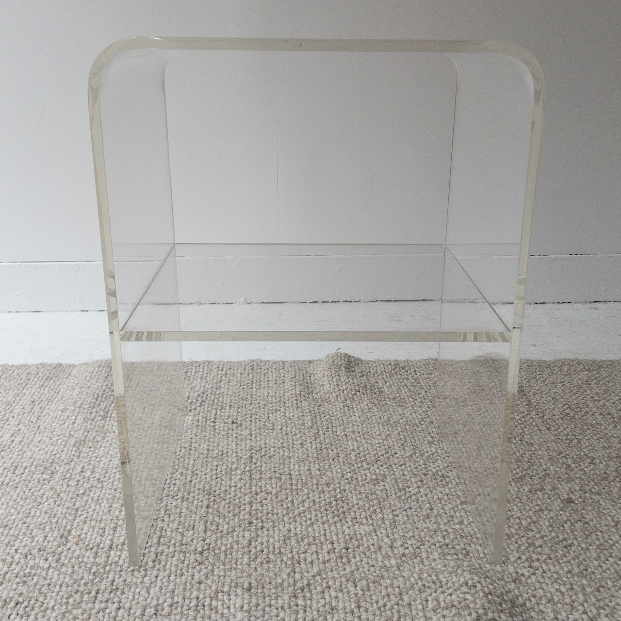 Lucite Two-Tier Side Table