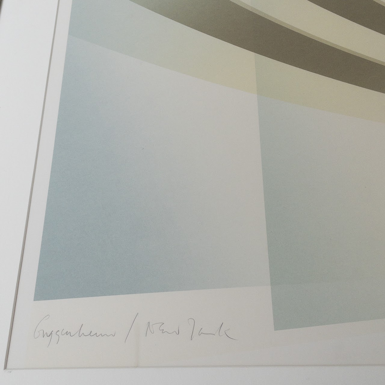 Richard Davies Signed Guggenheim Museum Lithograph