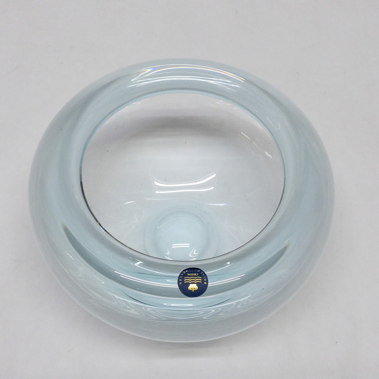 Royal Copenhagen Small Blue Crystal Bowl