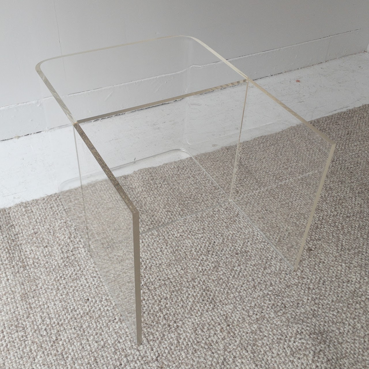 Lucite Two-Tier Side Table