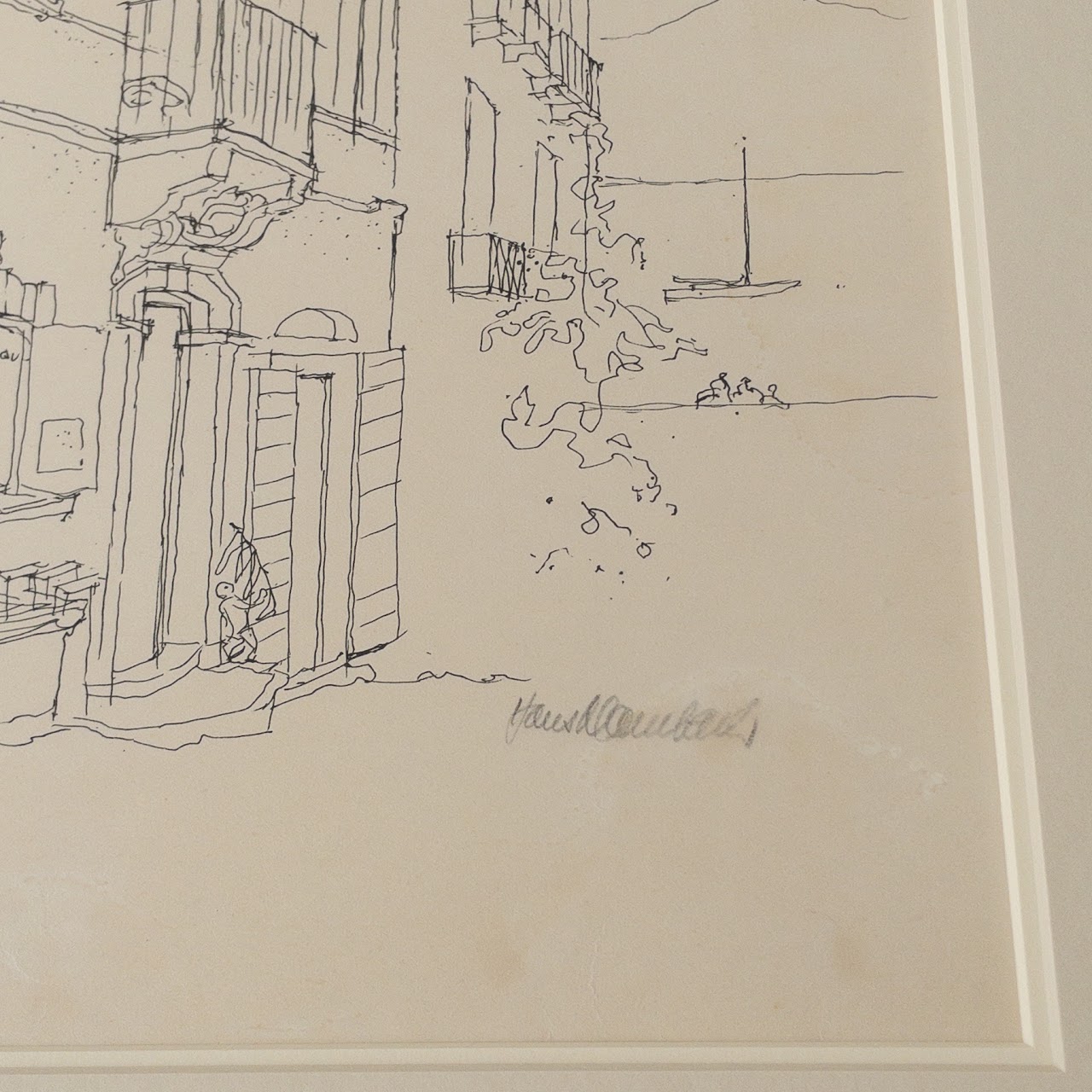 Signed 'Ascona, Casa Serodine' Lithograph