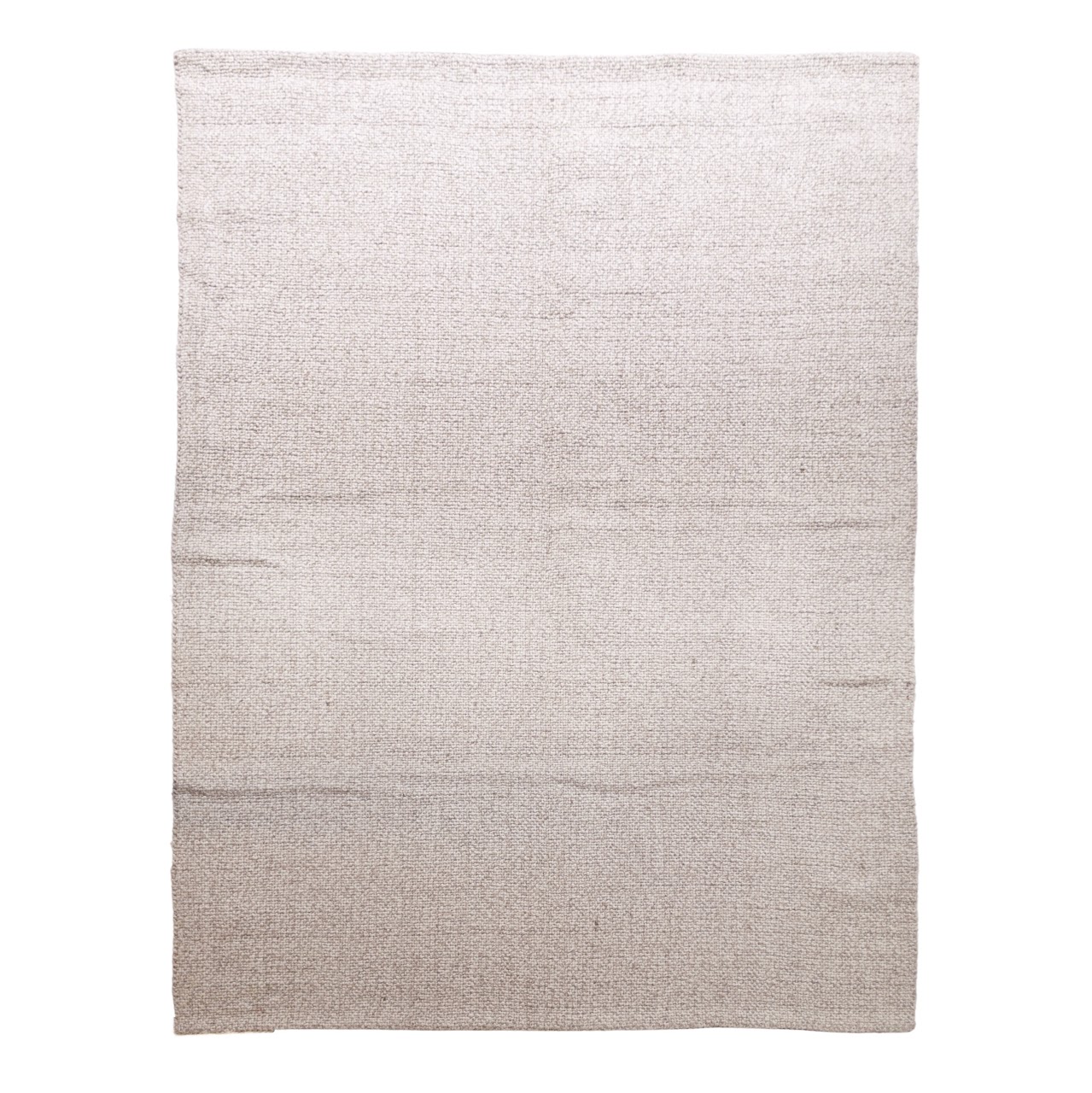 Beige Heathered Wool Area Rug