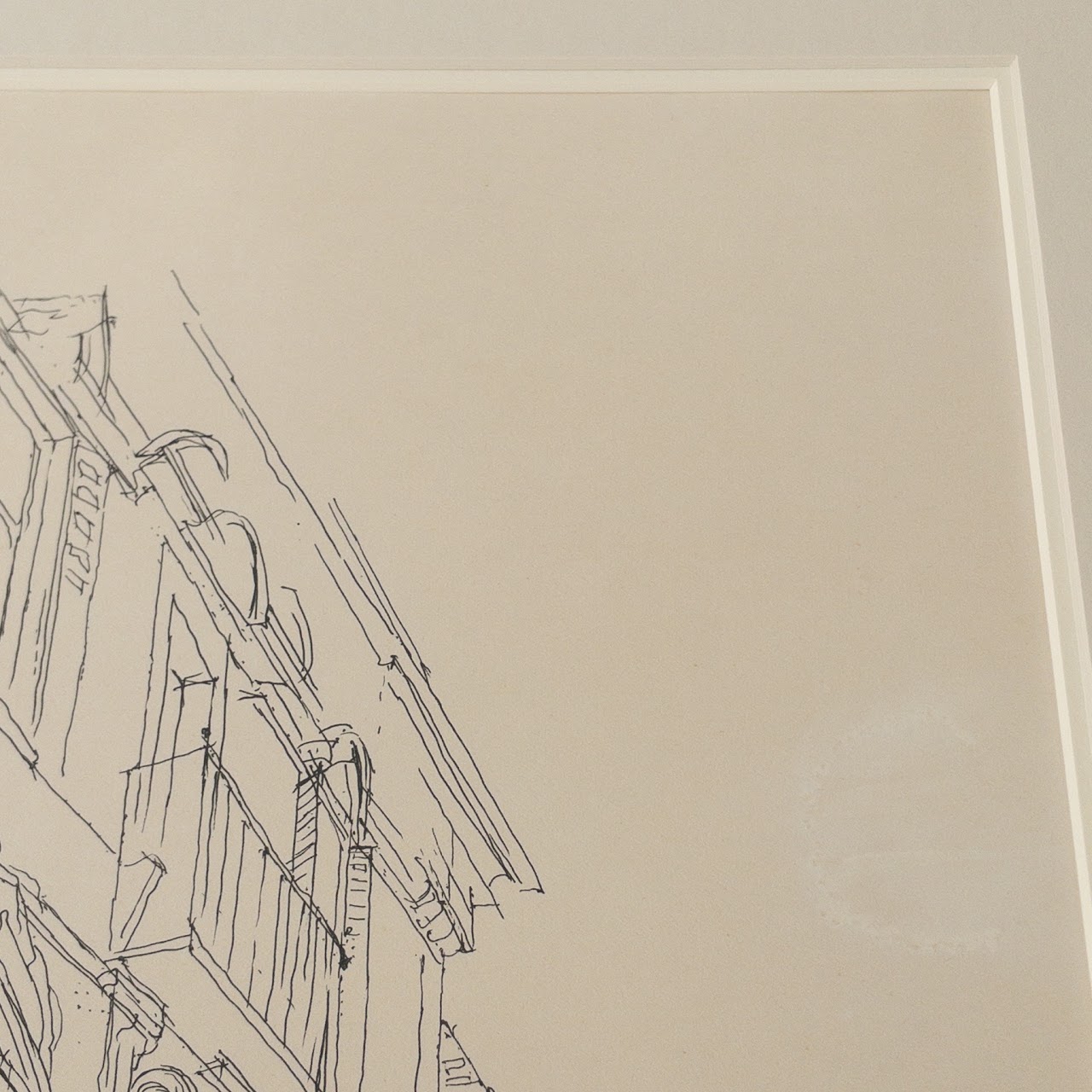 Signed 'Ascona, Casa Serodine' Lithograph