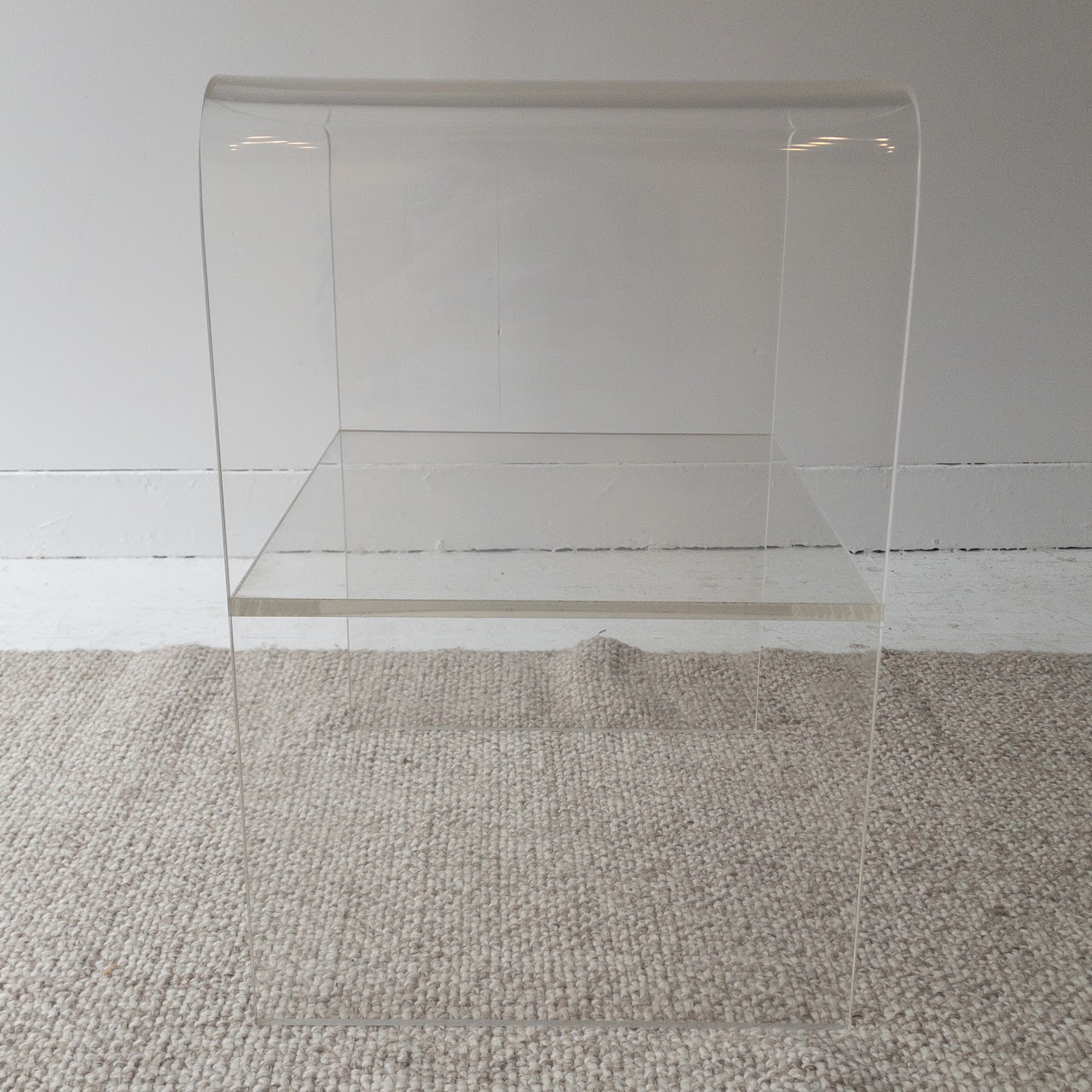 Lucite Two-Tier Side Table