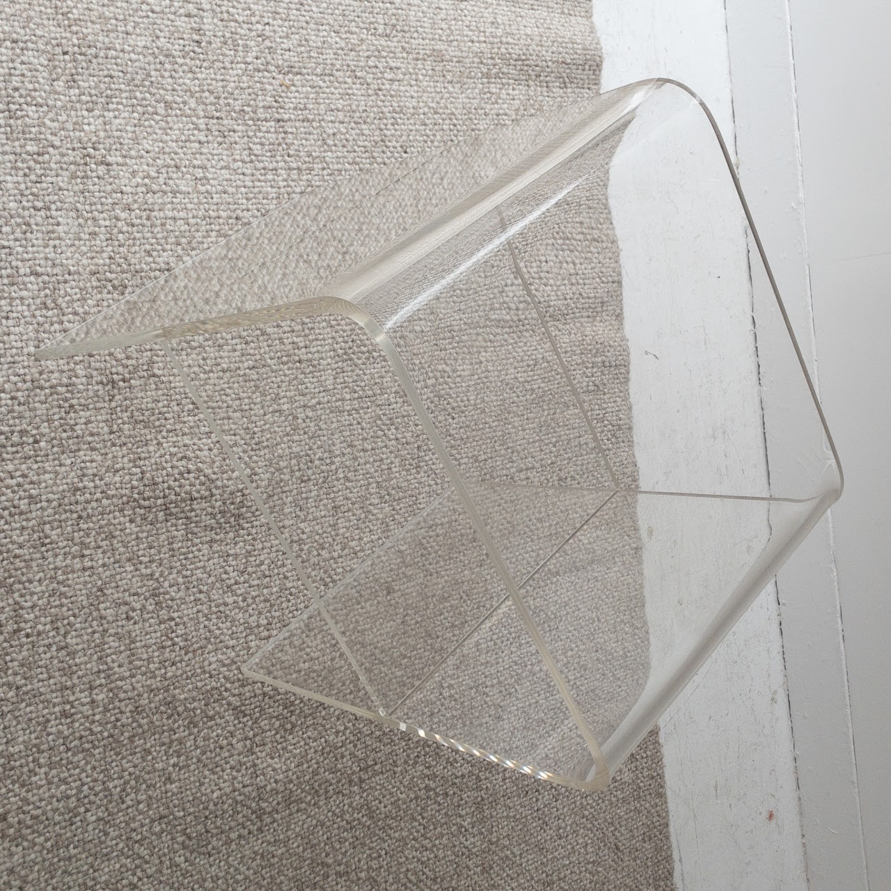 Lucite Two-Tier Side Table