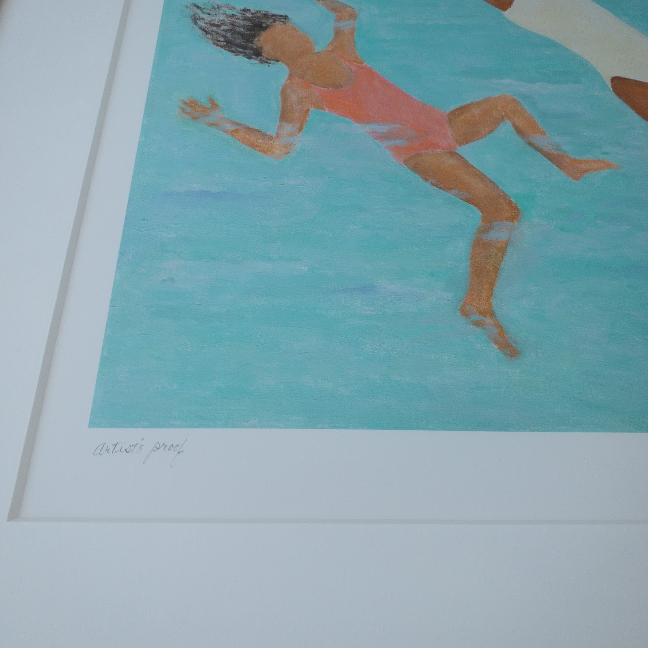 Marjorie Price Signed 'The First Bathers' Artist's Proof Print