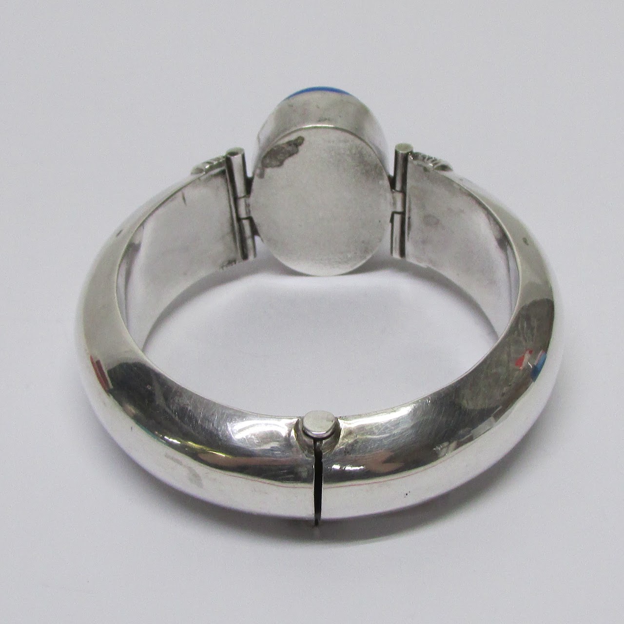 Sterling Silver Turquoise Statement Bangle