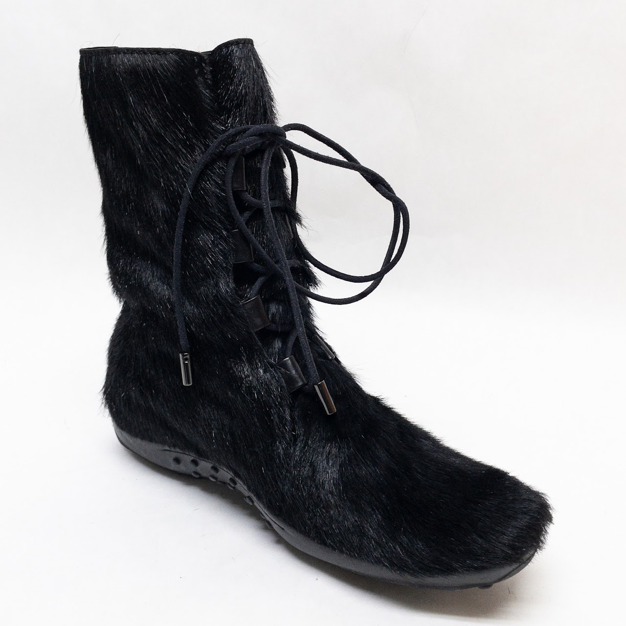 Tod's NEW Wentury Black Hide Boots