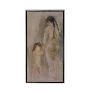 Dianne Singer Signed 'Mother & Child' Oil Painting