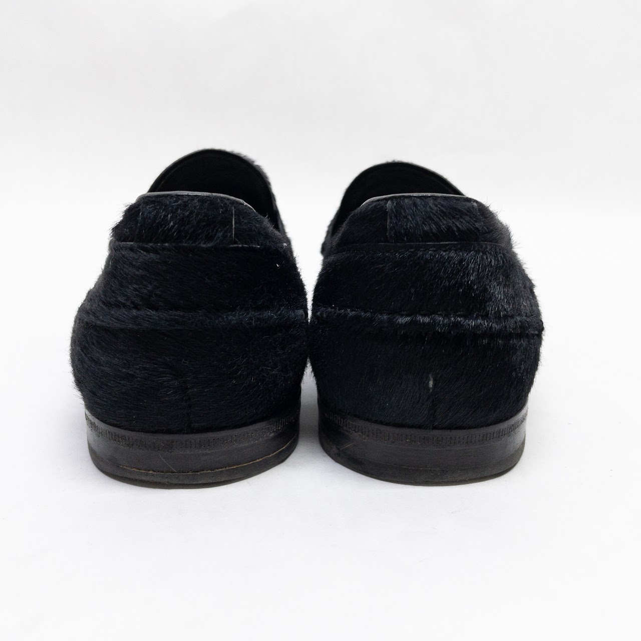 Lanvin Black Hide Loafers