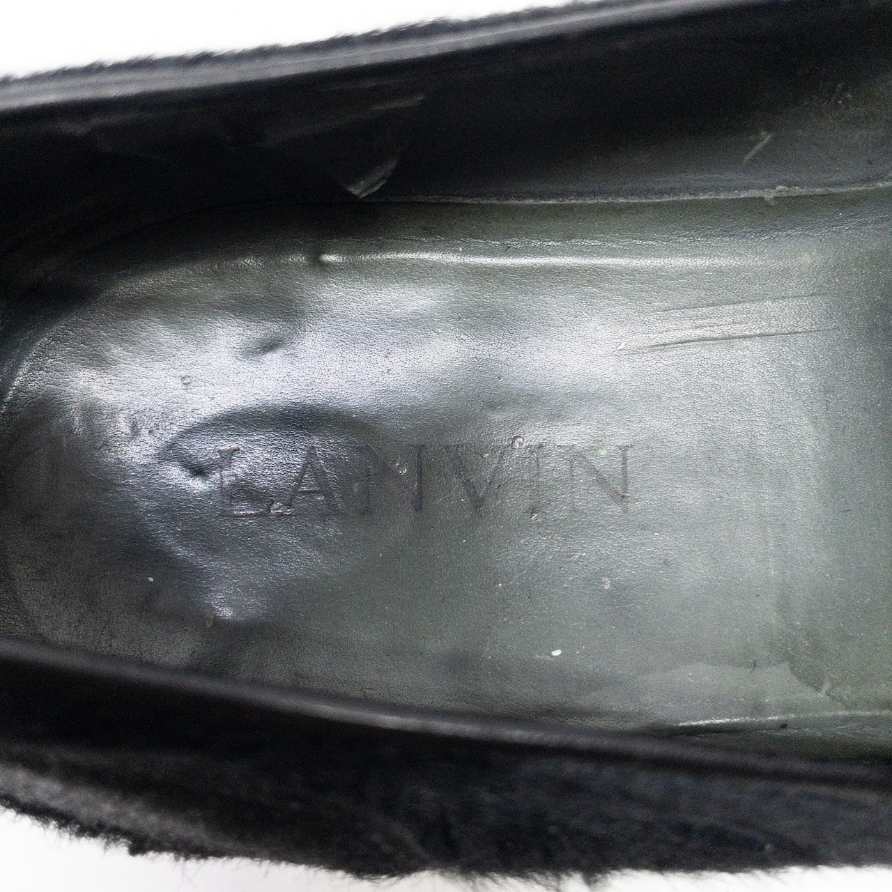 Lanvin Black Hide Loafers