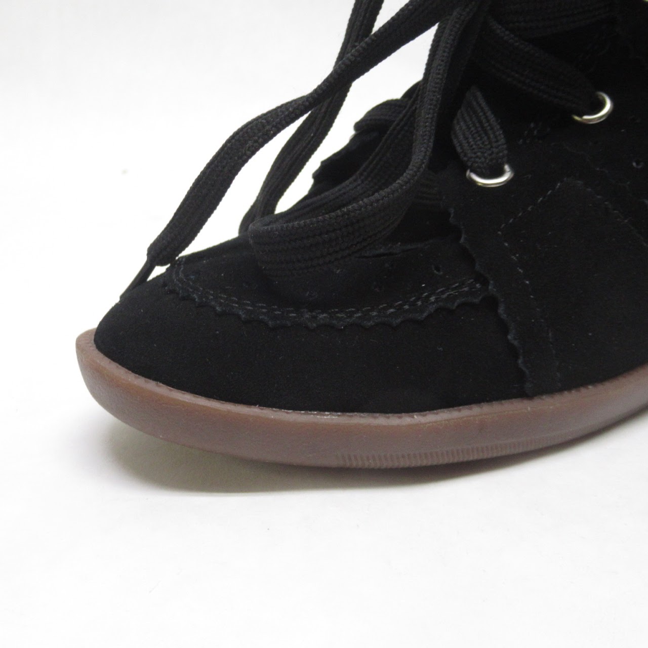 Isabel Marant  Black High Top Wedge  Sneakers