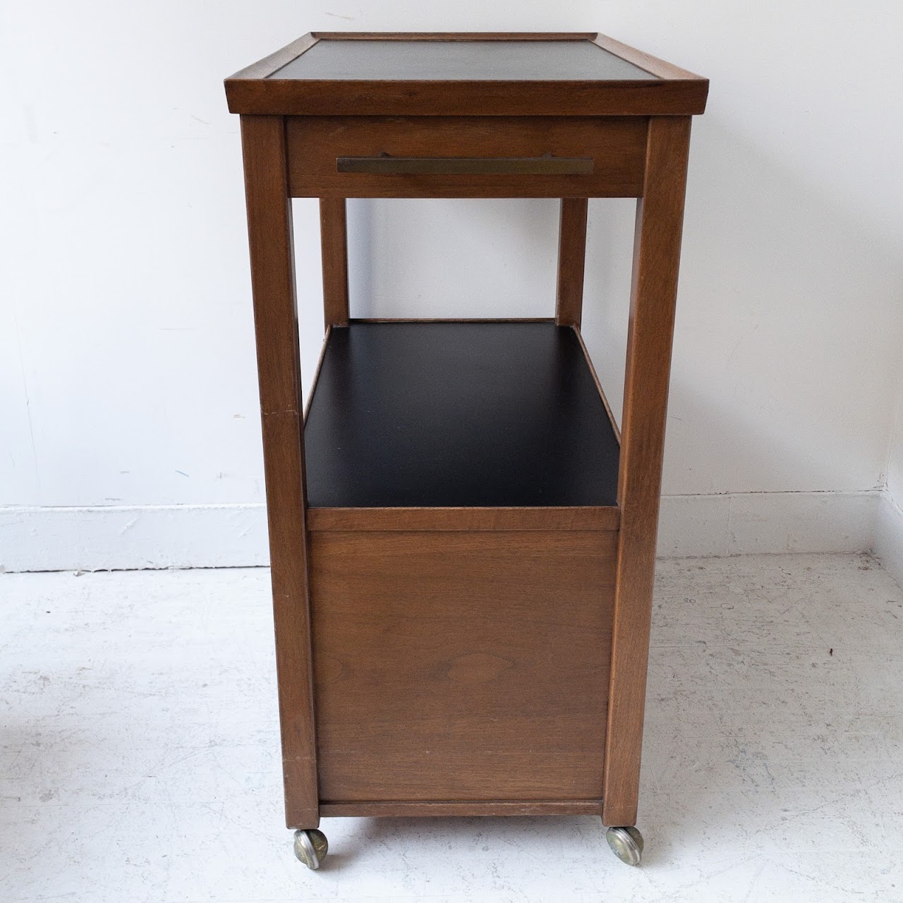 Mid-Century Rolling Bar Cart