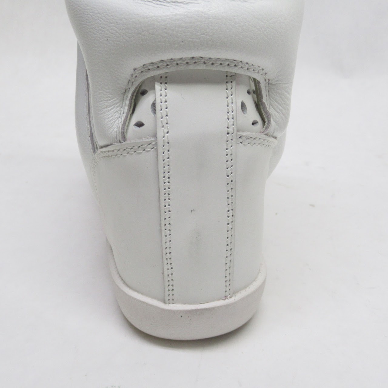 Isabel Marant Leather High Top Wedge Sneakers