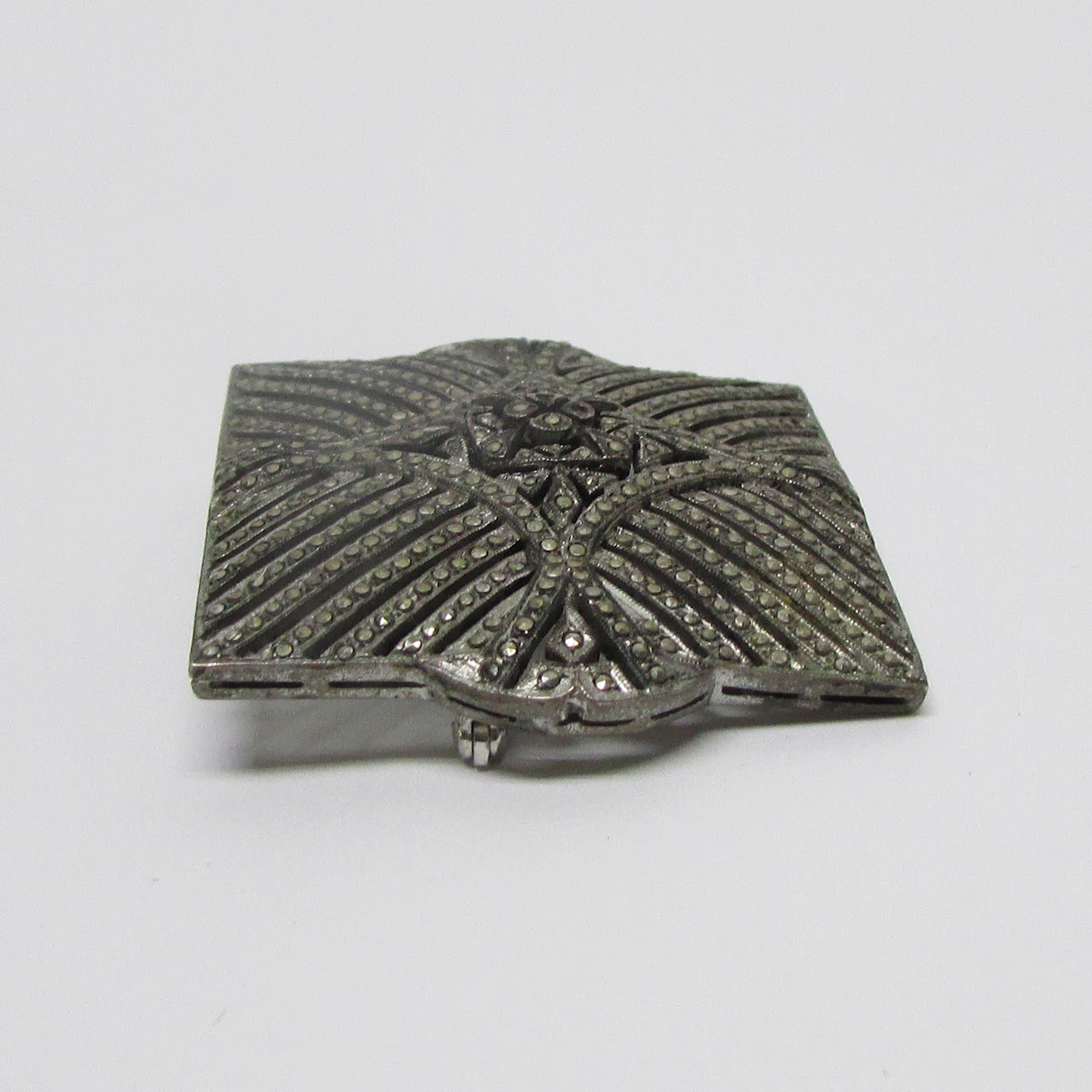 Sterling Silver & Marcasite Vintage Brooch