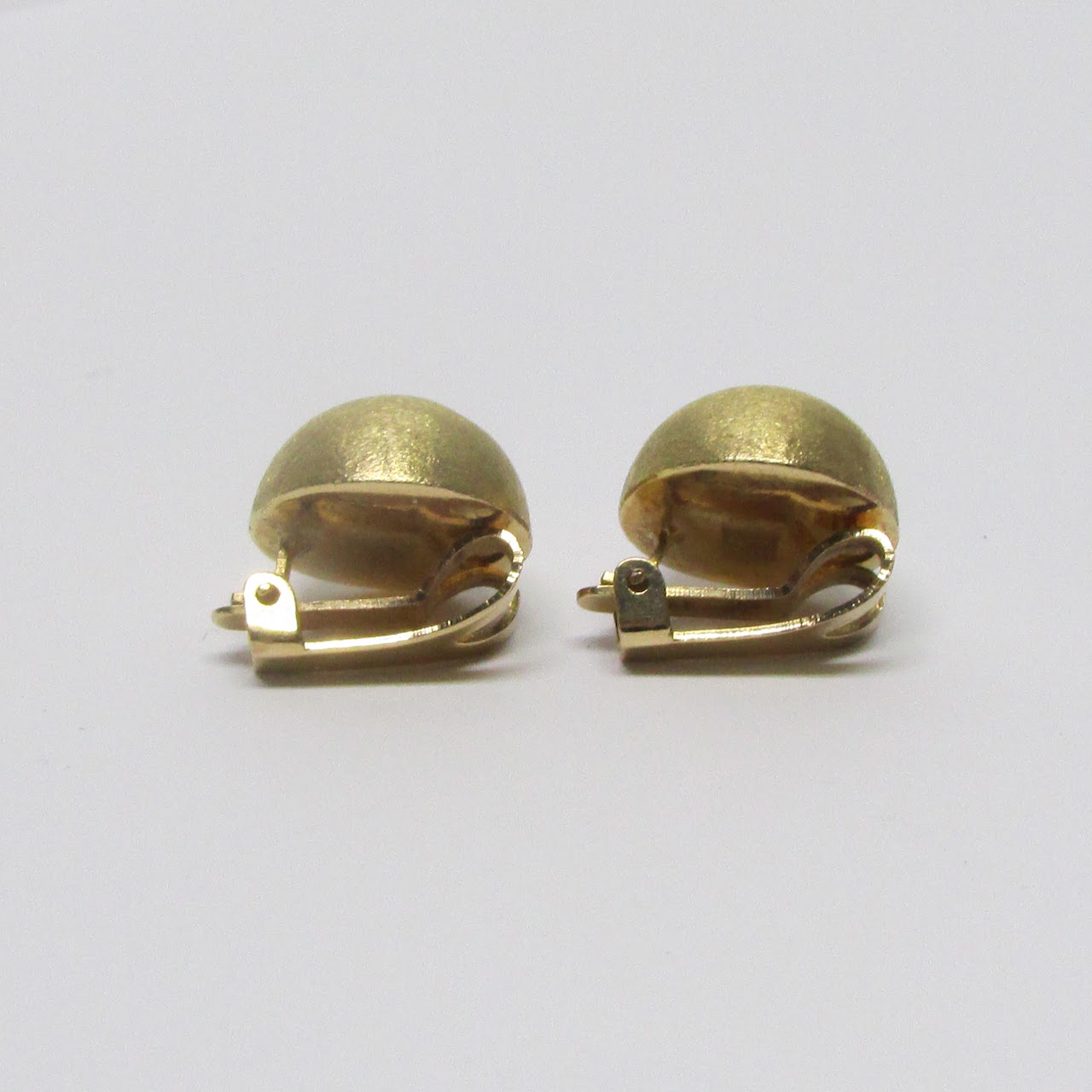 18K Gold Clip On Earrings