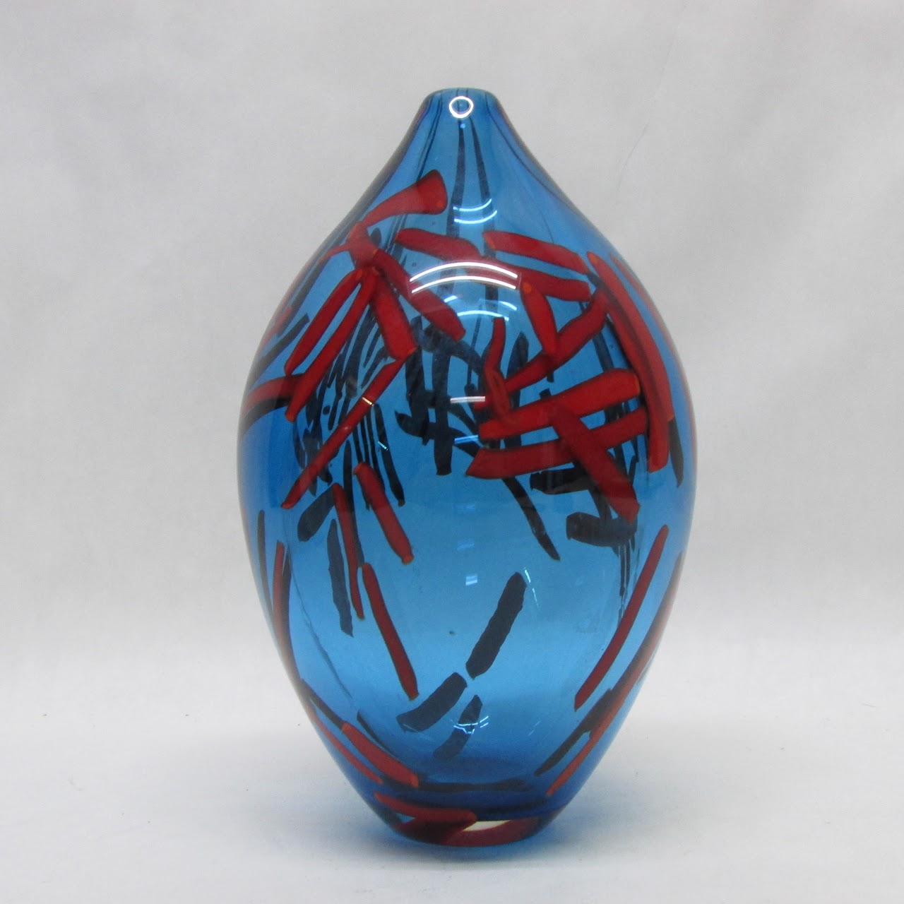 Eric Rubenstein Signed Art Glass Vase