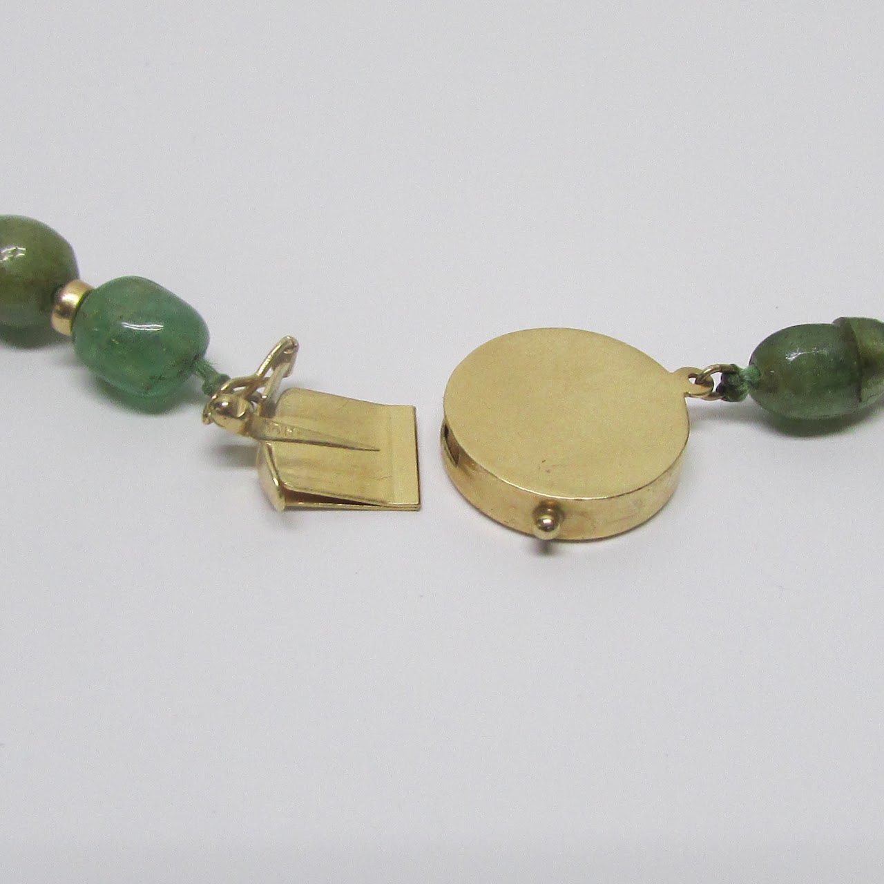 14K Gold & Jadeite Necklace